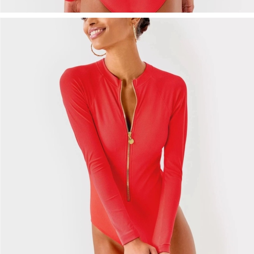 Lilly Pulitzer Randee Rashguard One Piece Swimsuit